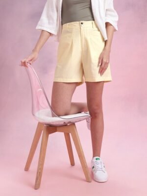 DressBerry Women High-Rise Pure Cotton Shorts