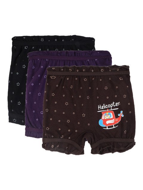DYCA Kids Pack Of 3 Assorted Geometric Printed Briefs DIA703-PK005