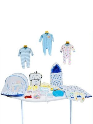 Fareto Kids Set Of 64 Printed Cotton Baby Apparel Gift Set
