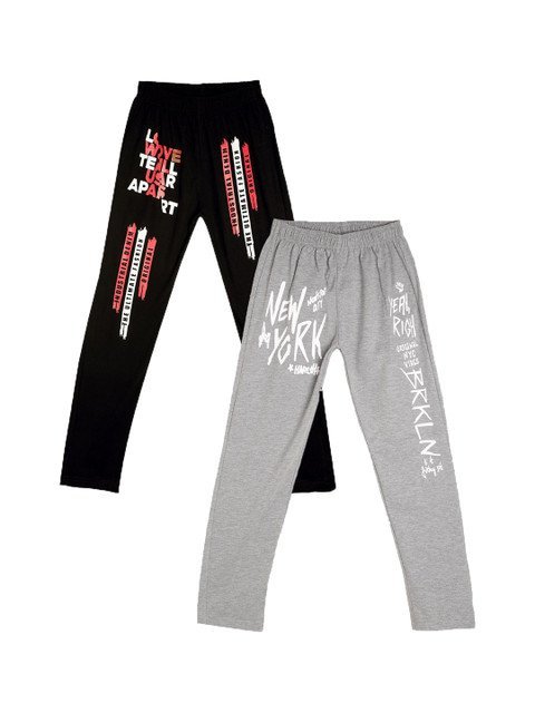 Fashionable Pack Of 2 Cotton Mid-Rise Lounge Pants