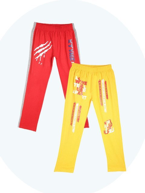 Fashionable Pack Of 2 Cotton Mid-Rise Lounge Pants