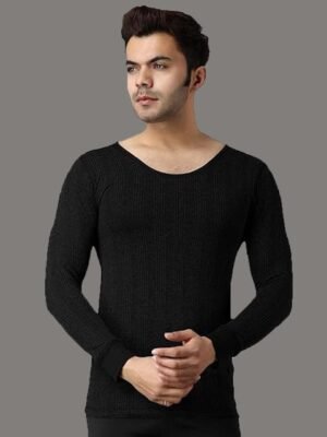 FF Men Round Neck Ribbed Thermal Tops
