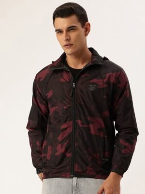 FIFTY TWO Printed Hooded Rain Jacket