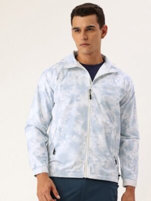 FIFTY TWO Printed Hooded Rain Jacket