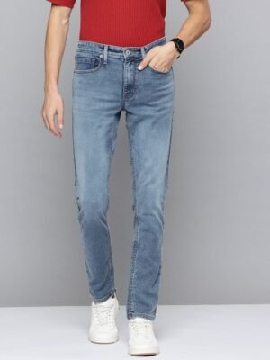 Flying Machine Men Light Fade Mid-Rise Slim Fit Stretchable Jeans
