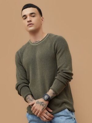 Forca by Lifestyle Men Round Neck Pullover Sweaters