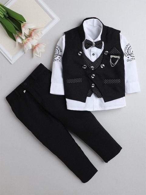 FOURFOLDS 3-Piece Printed Single-Breasted Suits