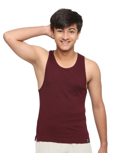 FRENCHIE Teen Boys Scoop Neck Sleeveless Innerwear Vest