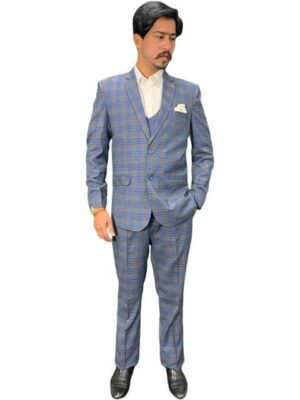 GARGIAN Master Cut Checked Regular Fit Suit