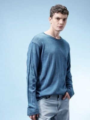 glitchez Raw Edge Relaxed Pullover