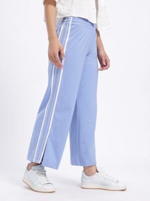 glitchez Women Side Slit Wide Leg Track Pants