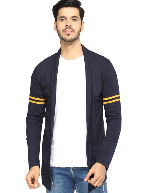 GLITO Shawl Collar Cotton Shrug