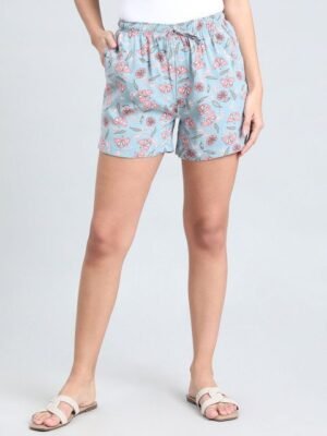Go Colors Women Floral Printed Lounge Shorts