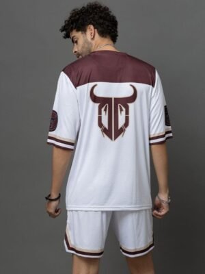 GO DEVIL Printed Oversized T-Shirt With Shorts Co-Ords