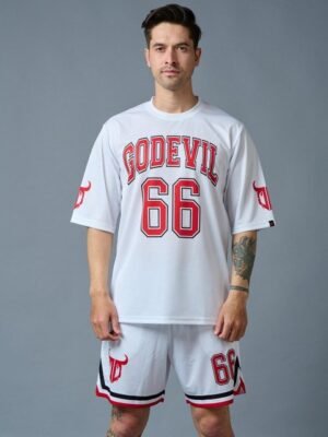 GO DEVIL Printed T-Shirt And Shorts