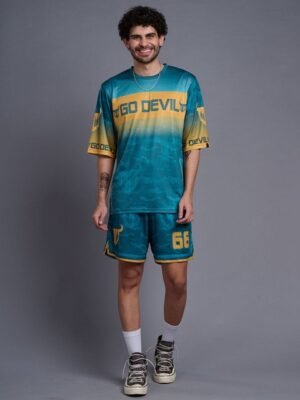 GO DEVIL Printed T-Shirt With Shorts