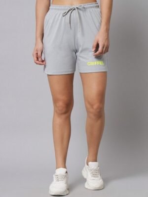 GRIFFEL Women Loose Fit Cotton Sports Shorts