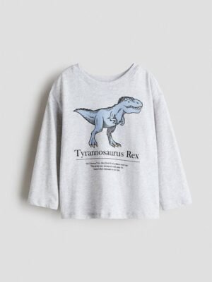 H&M Boys Motif-Detail Cotton T-shirt