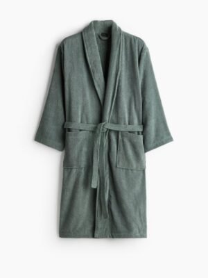 H&M Women Cotton Terry Dressing Gown