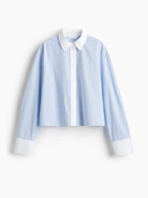 H&M Women Short Poplin Shirt