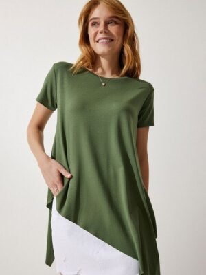 Happiness istanbul Unisex Solid Round Neck Tunic