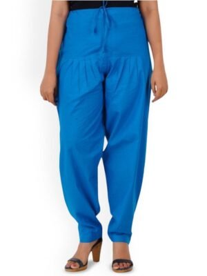 Happy Bunny Women Solid Loose Fit Cotton Salwar