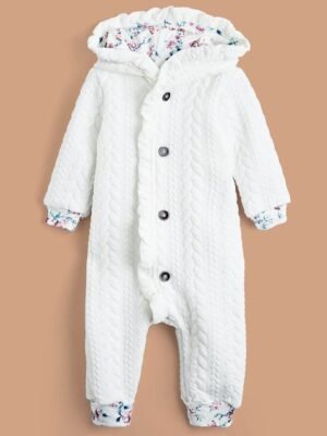 Hopscotch Women Textured Hooded Bodysuit