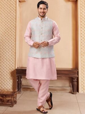 House of Pataudi Men Ethnic Motif Printed Nehru Jackets