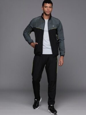 HRX by Hrithik Roshan Geometric Printed Running Tracksuit
