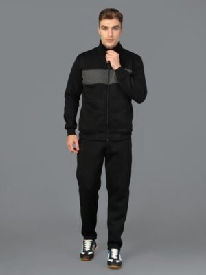 HRX by Hrithik Roshan Men Rapid-Dry Colourblock Running Zipper Track Suit