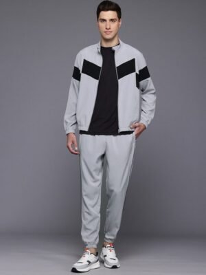 HRX by Hrithik Roshan Striped Rapid-Dry Running Tracksuit