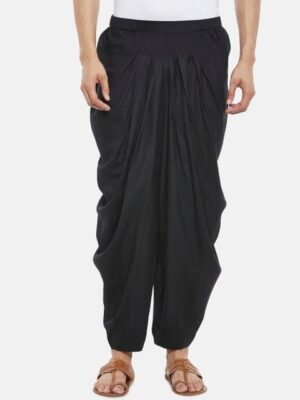 indus route by Pantaloons Men Black Solid Salwar