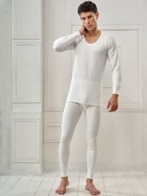 INFERNO Men Polycotton Round Neck Thermal Vest and Pant Set