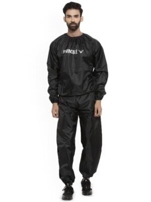 Invincible Printed Round Neck Mid-Rise Tracksuit
