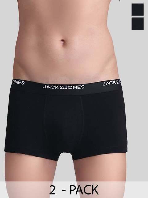 Jack & Jones Pack Of 2 Mid Rise Trunks 2542257001