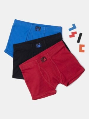 Jockey Boys Pack of 3 Super Combed Cotton Trunk with Ultrasoft Waistband-3036