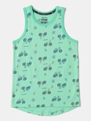 Jockey Boys Super Combed Cotton Printed Round Neck Tank Top-CB01