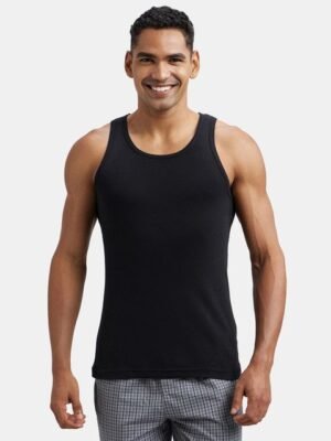 Jockey Combed Cotton Rib Round Neck Sleeveless Vest-FP04