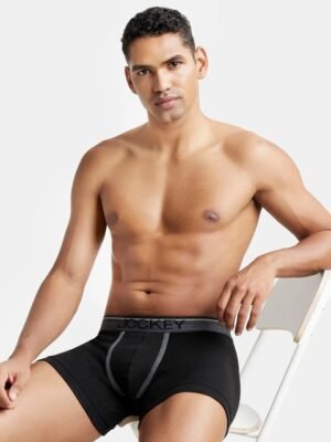 Jockey Combed Cotton Rib Trunk with Ultrasoft Waistband-8015