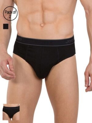 Jockey Men Pack of 2 Solid Briefs 1010-0205