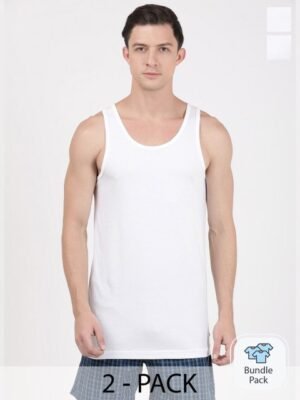 Jockey Pack Of 2 Super Combed Cotton Vest-8820