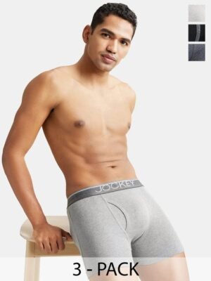 Jockey Pack of 3 Super Combed Cotton Rib Boxer Brief with Ultrasoft Waistband-8009