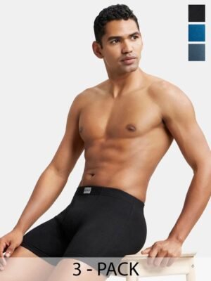 Jockey Pack of 3 Super Combed Cotton Rib Boxer Brief with Ultrasoft Waistband-8008