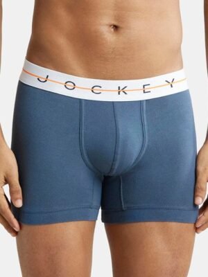 Jockey Super Combed Cotton Stretch Solid Trunk with Ultrasoft Waistband-NY16