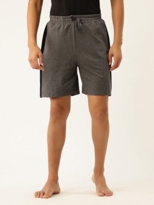 John Players Colourblocked Pure Cotton Lounge Shorts