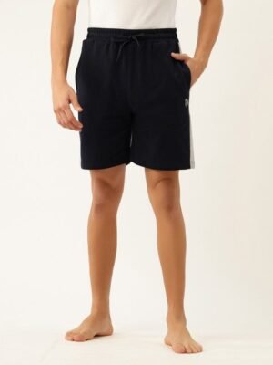 John Players Colourblocked Pure Cotton Lounge Shorts