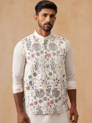 Jompers Embroidered Nehru Jacket