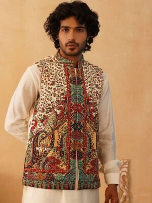Jompers Printed Nehru Jackets