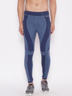JUMP USA Men Blue Solid Tights