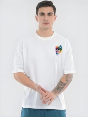 KAIDO Graphic Printed Round Neck Oversized T-shirt